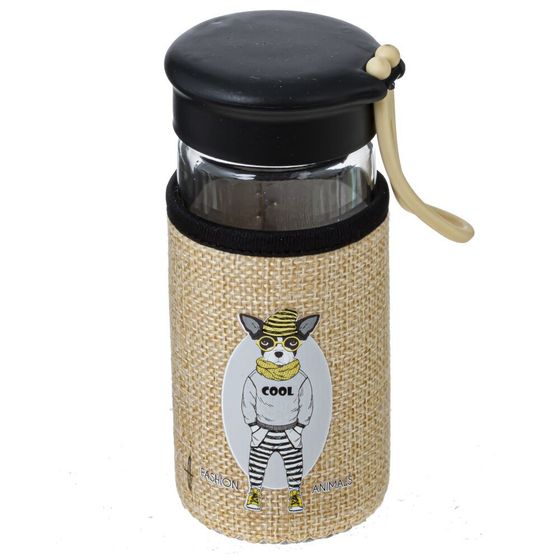 Бутылка, 250 мл, L7 W6,5 H14 см, дизайн микс