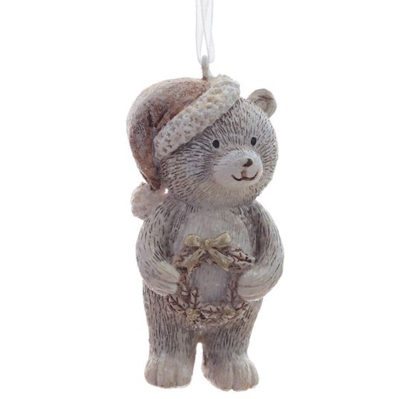 Изделие декоративное подвесное "Медвежонок", L3,5 W3,5 H7 см, 2в.