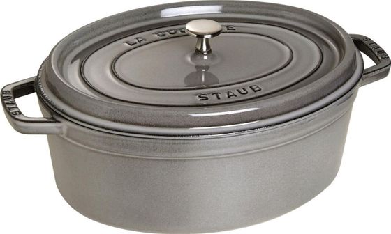 STAUB Garnek STAUB żeliwny owalny 5.5 ltr grafitowy uniwersalny