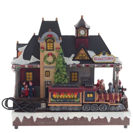 Фигурка декоративная &quot;Рождество&quot; (4 мелодии, подсвет, движ, 3xAA н/п, +USB), L32 W15,5 H28 см