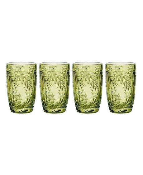 Villa Palm 13-oz Highball Glasses 4-Piece Set