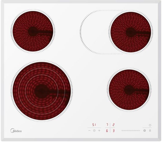 Электрическая варочная панель Midea MCH64767FW белый