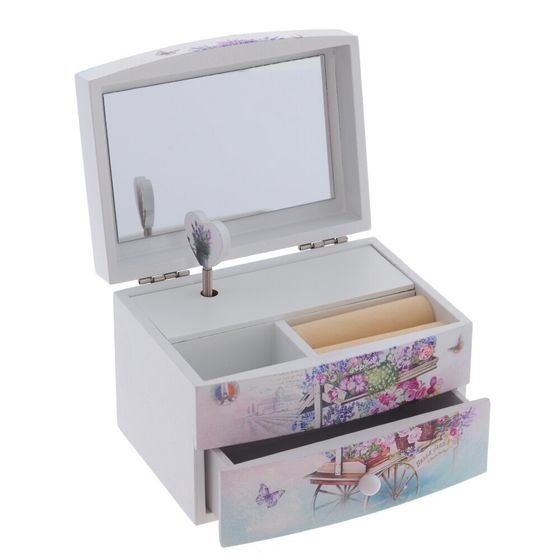 Шкатулка для украшений музыкальная, Д13 Ш10 В9 см