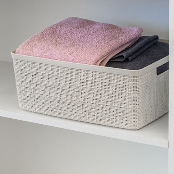 Корзина JUTE M 12л кремовый